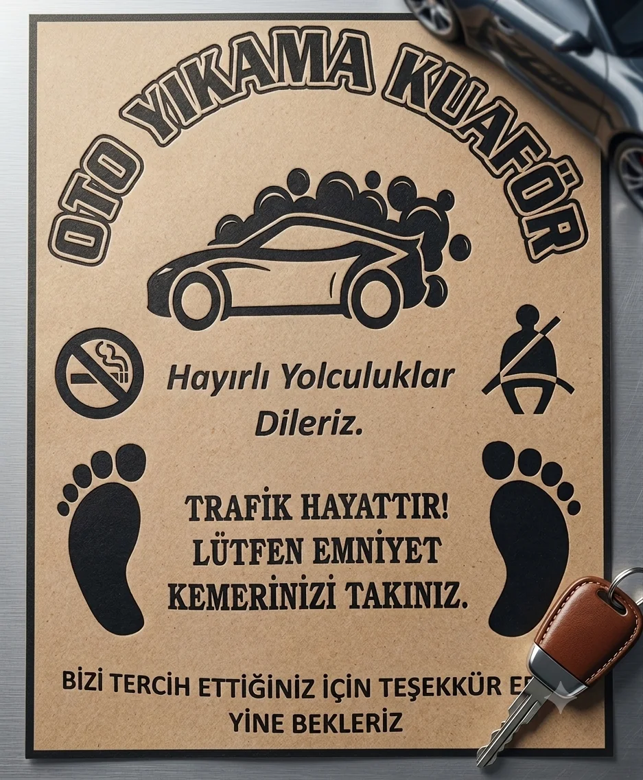 Oto Yıkama Kağıt Paspas İmalatı - Baskılı Oto Paspas Kağıdı